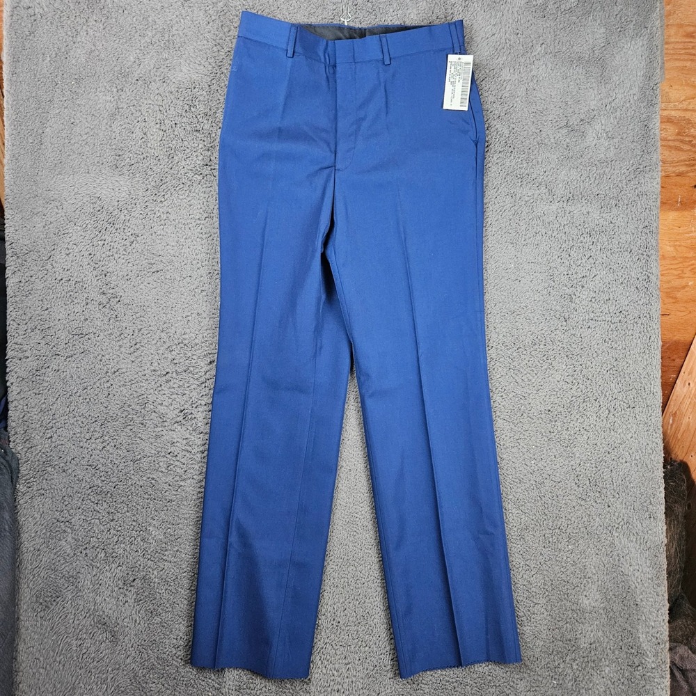 Equa Industries Mens US Air Force Dress Blue Gabardine Trousers 35R